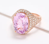 Effy Primrose Kunzite & Diamond Ring, 14K Rose Gold, Size 7